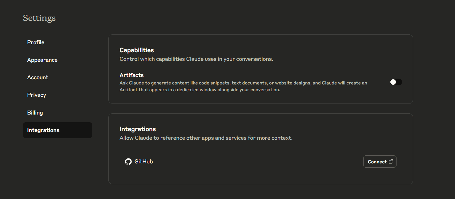 Integrations in Claude