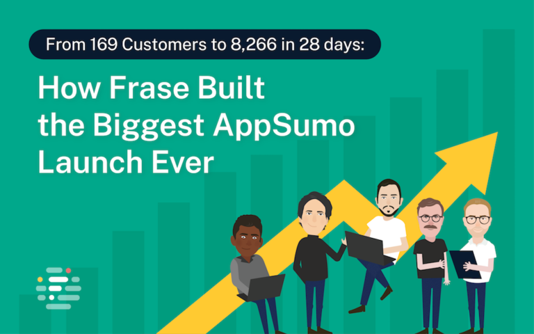 From 169 Customers to 8,266 in 28 Days: How Frase Built the Biggest AppSumo Launch Ever