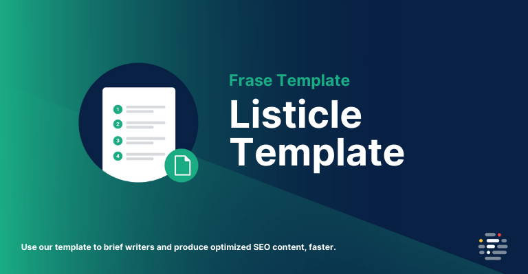 Listicle Template Frase