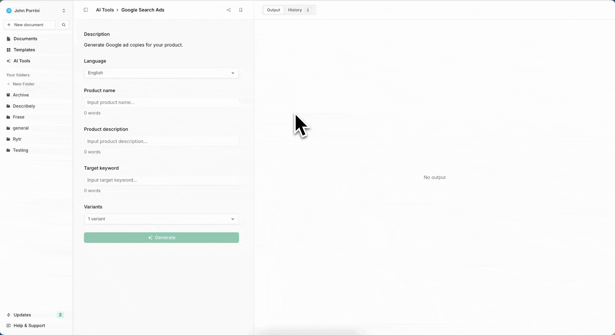ai generated google ads